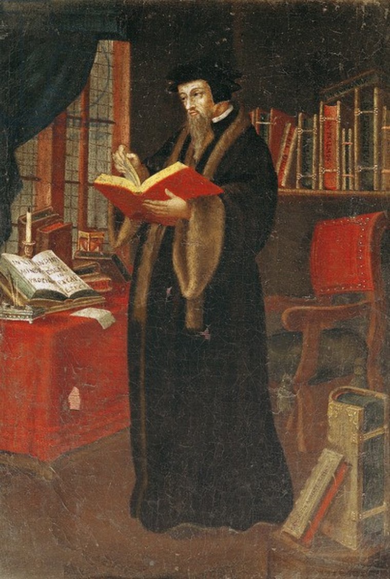 Portrait of John Calvin (French School)
