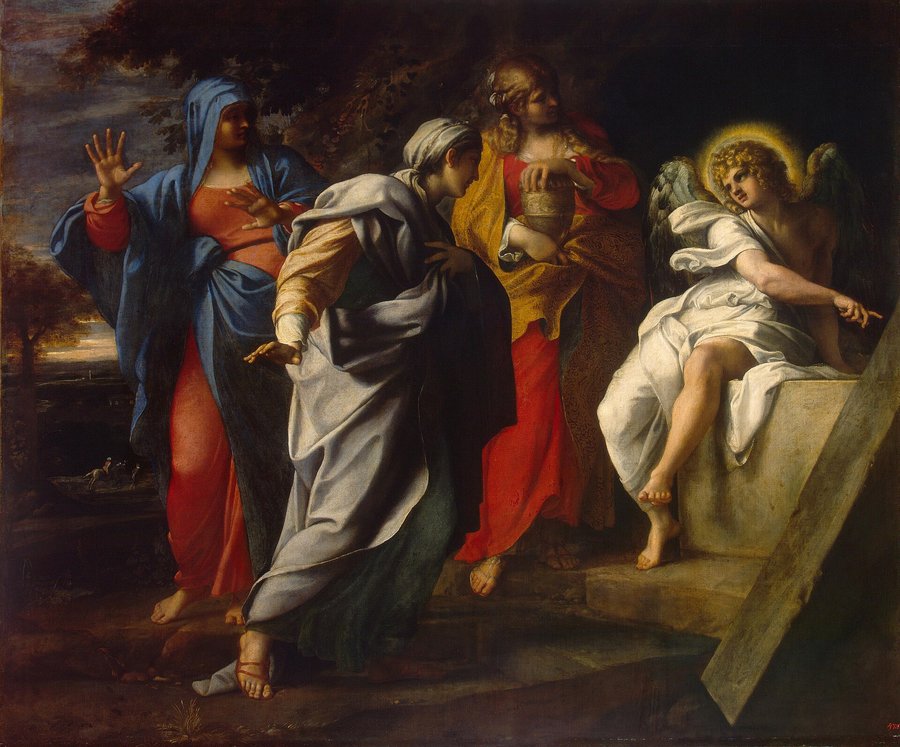 The Holy Women at Christ's Tomb, painting by Annibale Carracci