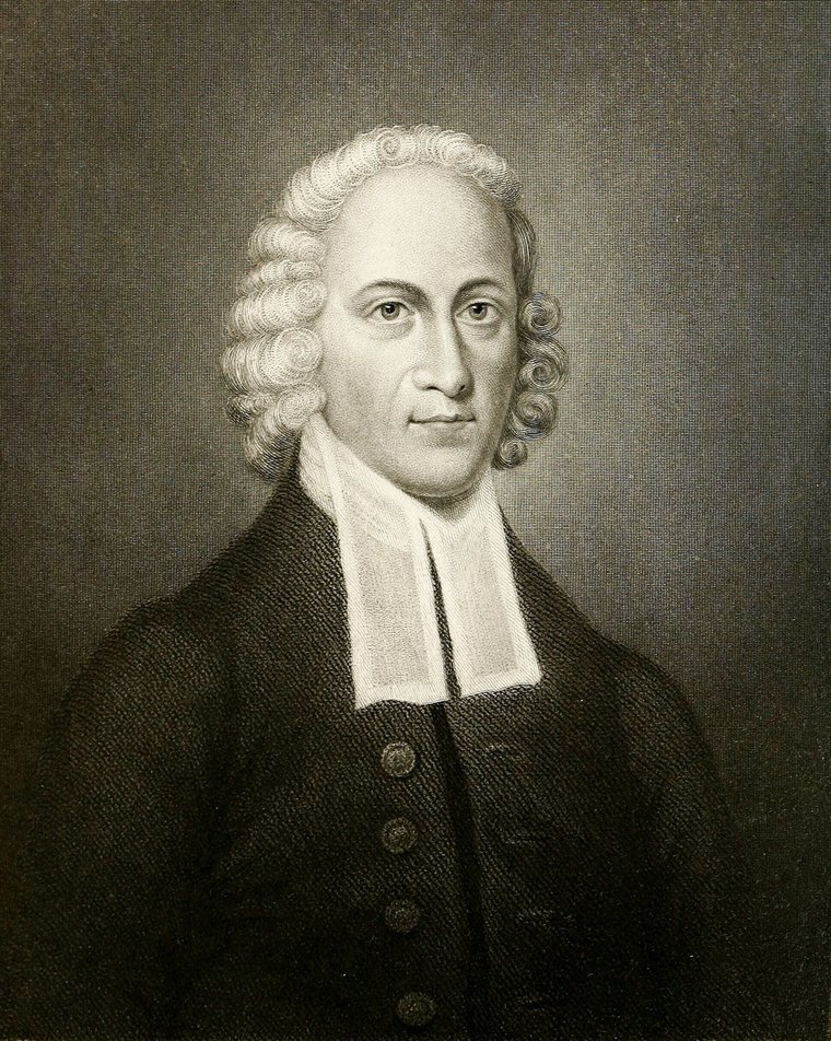Engraved portrait of Jonathan Edwards
